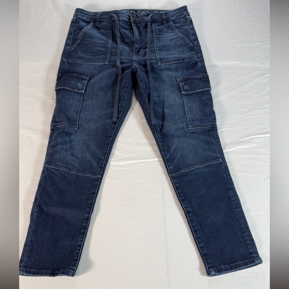 American Eagle Outfitters Denim - American Eagle Hi-rise jeggings Cargo Denim Pants w!Utility Pockets so 14 short
